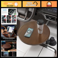 360  Rotating Car Tray  Desk for Laptop, Steering Wheel Table, Cup Holder - Fit
