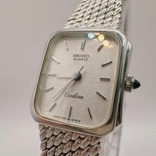 Seiko Exceline Quartz Watch Unisex Stainless Steel Dial 24 5cm Band