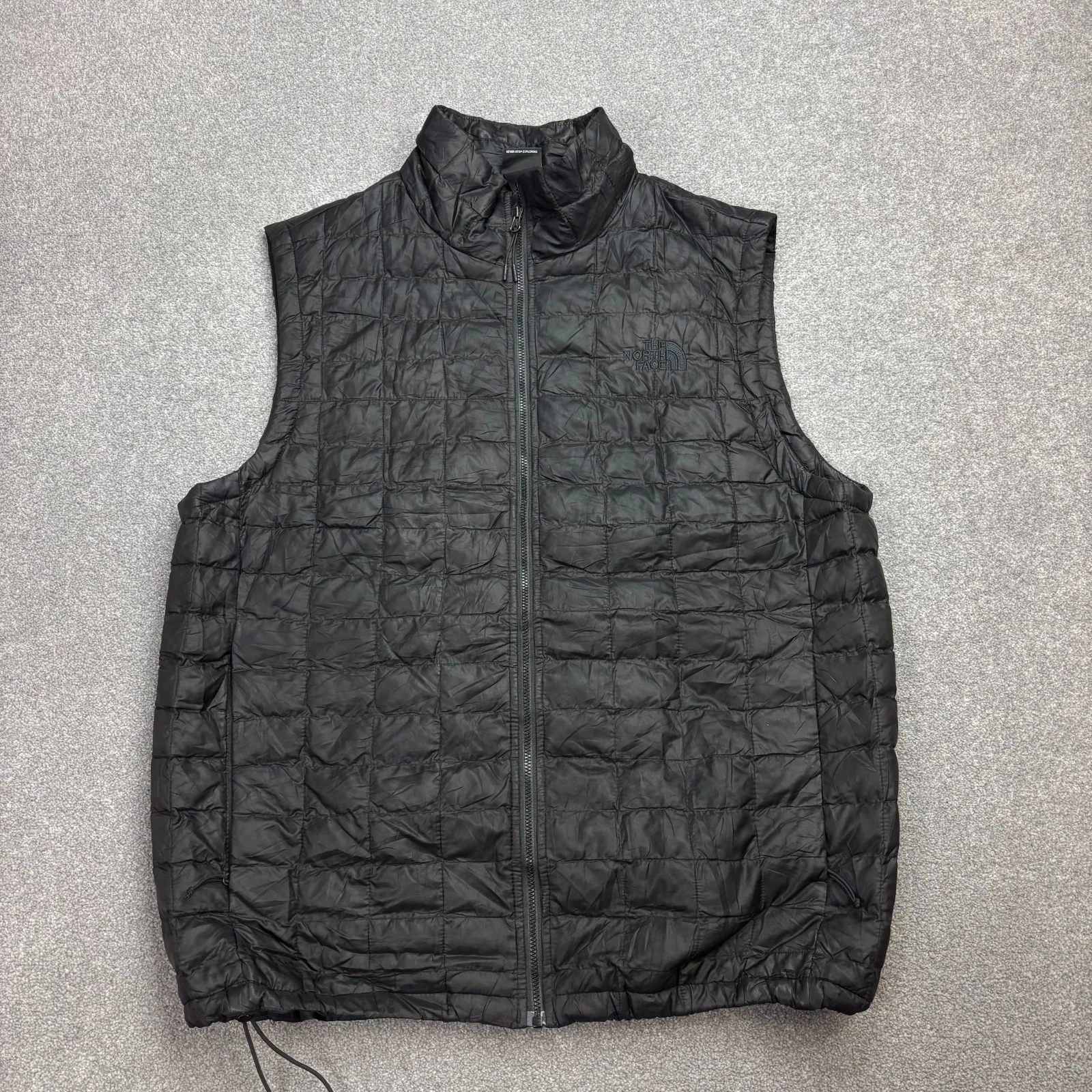 North Face Jacket Adult Large Black Puffer Vest Gilet Bomber Thermoball Men
