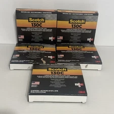 ***(Lot Of 5) Scotch Linerless Rubber Splicing Tape (130C): 3/4 in. x 30 ft.***