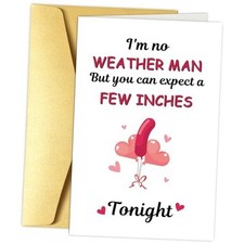 Naughty Valentine's Day Card for Women, Funny Valentines Card for Girlfriend 1