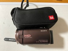 SONY HDR-CX480 HD Camcorder ZEISS Vario-Tessar Lens Video Camera Tested Working