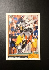 1991 Upper Deck - Star Rookie Wesley Carroll #12 (RC)