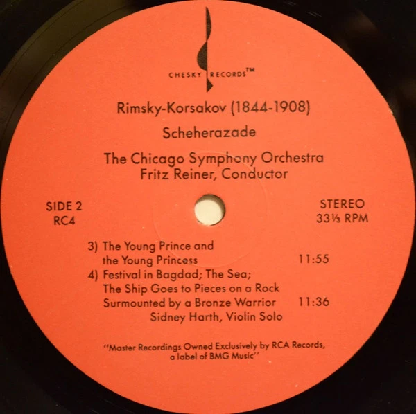 Nikolai Rimsky-Korsakov, Chicago Symphony Orchestra, Fritz Reiner - Scheherazade - Image 4 of 4