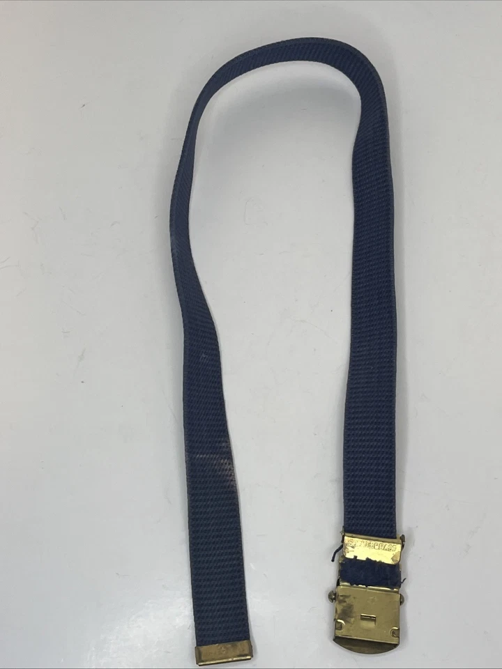 Cub Boy Scout Official Uniform Blue Belt S M 30” USA Made Solid Brass Buckle(A2) - Image 4 of 4