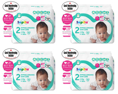 Größe 2 (4-8 kg) 140 hypoallergene superweiche Hautpflege Baby Windeln Einweg