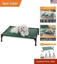 Easy-Clean Elevated Pet Cot - Portable Cooling Bed for Medium Dogs - 32"L x 25"W