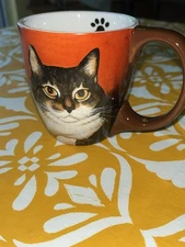 PIGLET SMITH Chill Cat Lang 10 oz Coffee Tea Mug Signed Lowell Herrero 2009