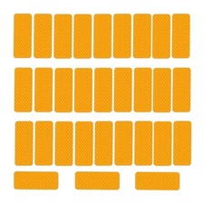30PCS Car Safety Reflective Sticker, 1.18 x 3.15 High Visibility Vehicle Yellow