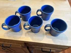Tapered coffee MUGS (5) Kobalt Blue NEW Homer Laughlin FIESTAWARE  15OZ