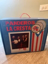 Bad Bunny 3 Panderos Set dtMF Collectible Guiro Pandereta “ La Cresta”