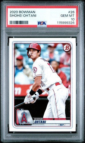 2020 Bowman SHOHEI OHTANI #26 PSA 10 GEM MT