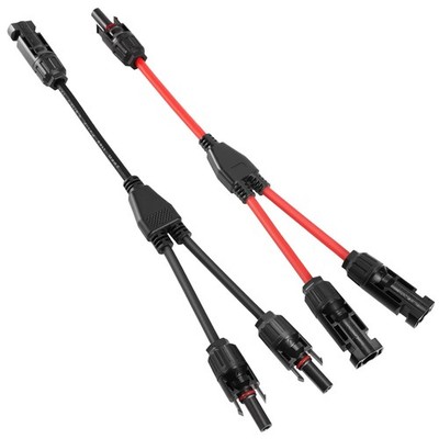 Solar Kabel Y Splitter Male Female MMF FFM Photovoltaik Anschluss 1 Paar