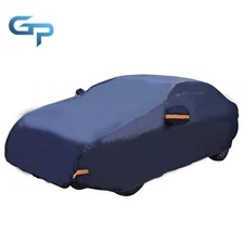 For 3XL Breathable Waterproof Car Cover Dark Blue Rain UV Dust Resistant Dust