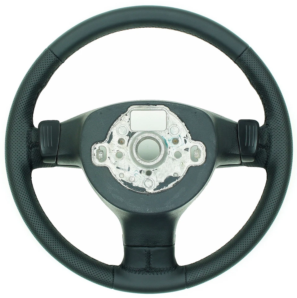 VW Golf  5 V Touran Tiguan Passat 3C Jetta EOS Leder Lenkrad neu bezogen - Bild 2 von 3