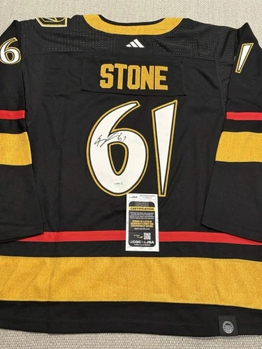JSA COA MARK STONE Signed Autographed Vegas Golden Knights Hockey Jersey