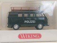CM343 Wiking VW Volkswagen T1 8641029 Polizei Transporter Ovp Neu KofferbrüCke