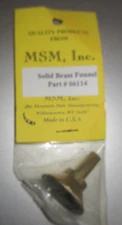 MSM 06114 Solid Brass Funnel Muzzleloader Black Powder NIP