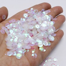 3500pcs Clear AB luster 6mm CUP round loose sequins Paillettes sewing Wedding