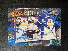 Matthew Knies 2025-26 Upper Deck Series 1 Sizzle Reel Speckle Maple Leafs