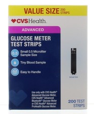 200 CVS Advanced Diabetic Test Strips Free Same Day Shipping 2/2028