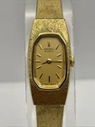 Vintage Seiko Quartz Ladies' Gold Tone Tank Dress Watch 14mm