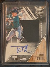 Tyler O'Neill 2017 Elite Extra Edition Future Threads Silhouette Auto Silver /49