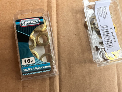 2 Packungen Unterlegscheiben 16x10x2mm Fitschenringe (2x16St) Aktion U8Holz64