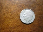 1957 P Roosevelt Silver Dime Circulated Dime, FREE SHIPPING