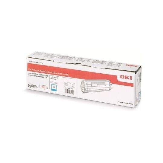 Toner cyan OKI 46861307 pour vos impressions de plans et de graphiques commerciaux C844