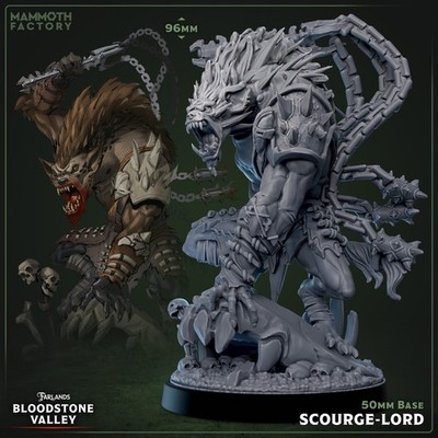 Scourge Lord - Gnoll Fighter | Mammoth Factory | D&D | 50mm