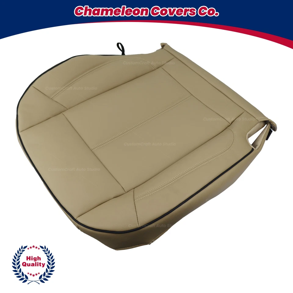 Hummer H3 For 2006 to 2010 Driver Side Bottom Leather Seat Cover TAN - Image 4 of 4