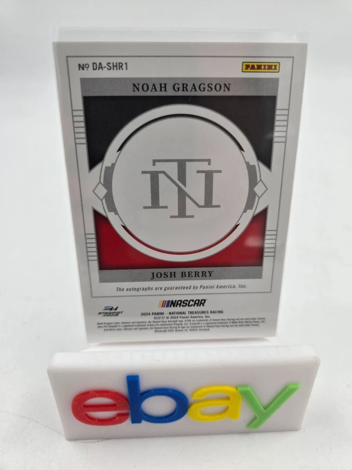2024 National Treasures Racing NOAH GRAGSON / JOSH BERRY DUAL ON CARD AUTO /99 - Image 2 of 2