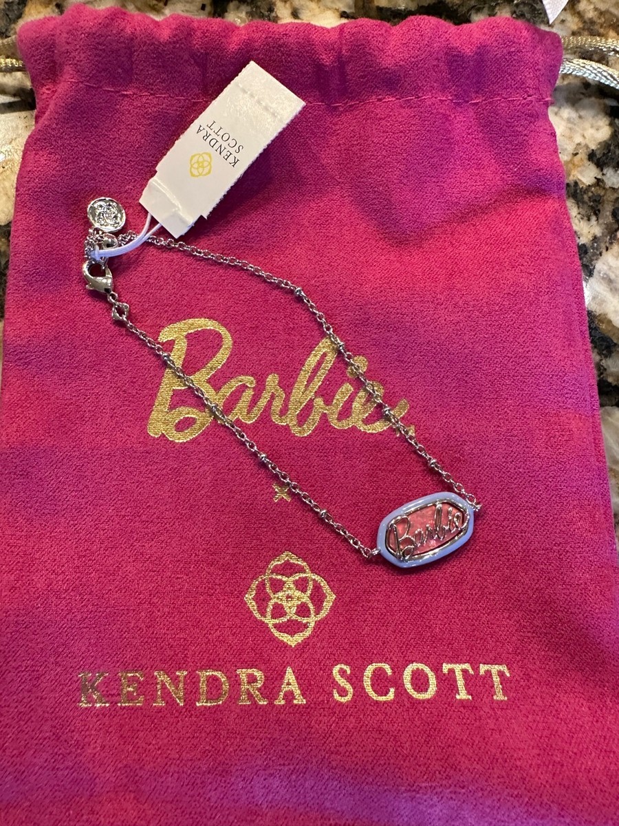 NWT Barbie™ x Kendra Scott Silver Elaina Satellite Reversible Bracelet