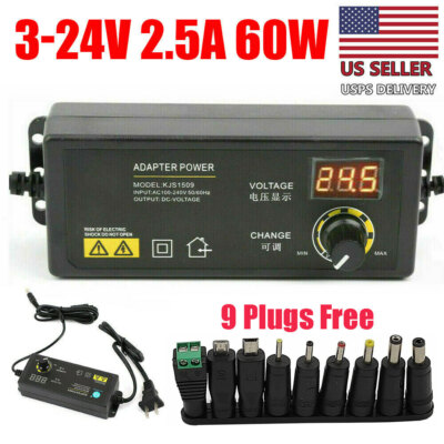 Adjustable power supplies Voltage 3 to 24V AC/DC Switch Supply LED Display
