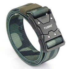 Hot Men Military Canvas Waistband Outdoor Nylon Insert Buckle Belt Tactical Belt