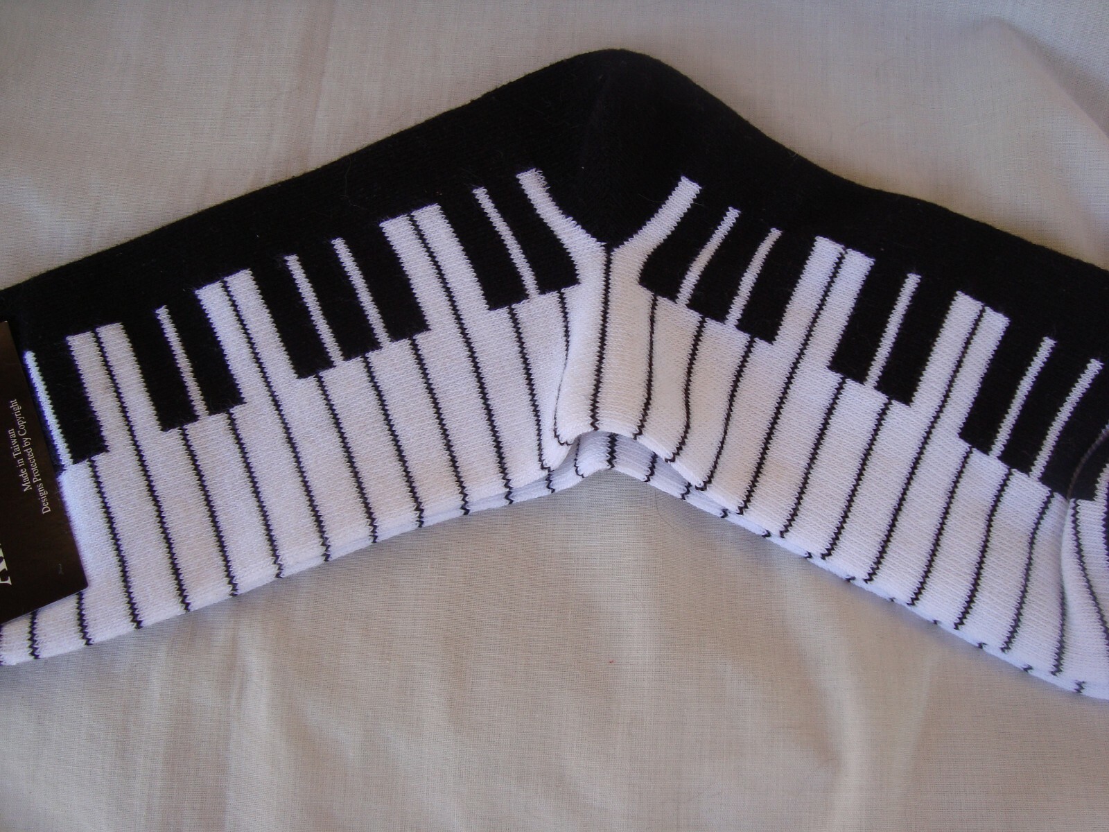 Ladies PIANO Keyboard Socks Size 911 Black/White Great Music Gift NWT eBay