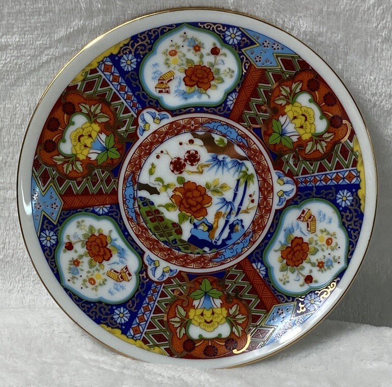 イギリス アンティーク IMARI イマリ 花柄陶磁器プレート 6枚セット Vintage Imari Ware Plate Japan 6 1/2