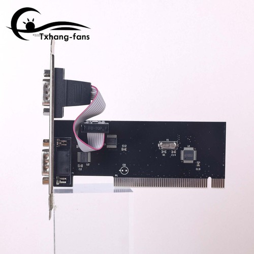 PCI to 2 Ports COM 9 Pin Serial Series RS232 Expansion Card Adapter Win 7 VISTA - Picture 5 of 20
