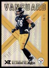 2018 PANINI XR VANGUARD ALEJANDRO VILLANUEVA 75/99 PITTSBURGH STEELERS #V4