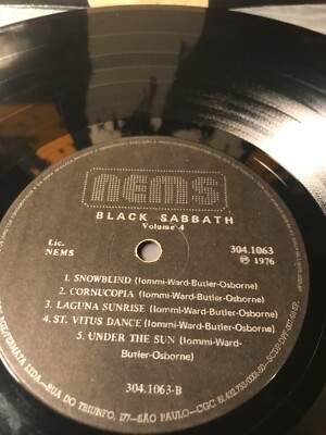 BLACK SABBATH Vol 4 Import LP Vinyl BRAZIL Ozzy osbourne original