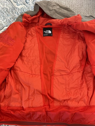 The North Face Jacket Blue Brown Dubs Insulated Color Block Snowboard Jacket Men - Picture 8 of 10