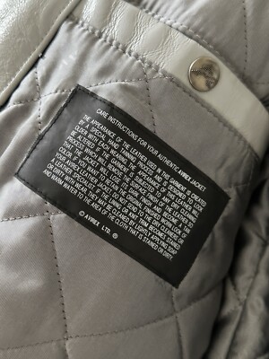 Vintage Avirex USA New York Hockey Club Leather Jacket Sz Vintage Avirex USA New York Hockey Club Leather Jacket Sz