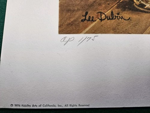 Lee Dubin Artist Proof Litografia Avvocato Visita 1/75 - Foto 3 di 5