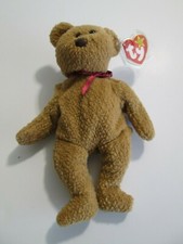 TY BEANIE BABY ULTRA RARE "CURLY THE BEAR"  4052 WITH TAG ERRORS 4-12-96  a