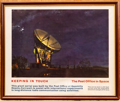 TERENCE CUNEO ''KEEPING IN TOUCH'' 1962 GOONHILLY DOWNS LUFTPOST POSTER
