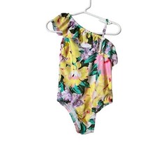 Gap Kid's Yellow Floral One Piece Swimsuit