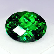 Certified Natural Tsavorite Garnet Loose Gemstone 10 Ct Oval Cut Garnet Gems