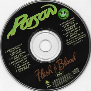 Flesh Blood By Poison Cd Jul 1990 Capitol Emi Records No Cover Ebay