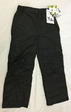 NWT PULSE BOYS GIRLS NYLON WATERPROOF CARGO SNOW SKI PANTS SIZE YOUTH L 14-16